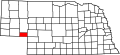 Mapa del estado que destaca el condado de Deuel