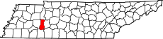 Map of Tennessee highlighting Decatur County.svg