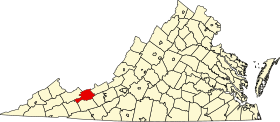 Placering af Bland County