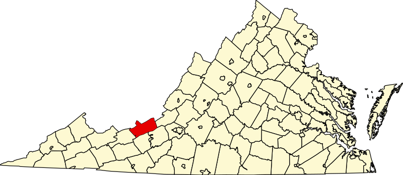 Fájl:Map of Virginia highlighting Giles County.svg