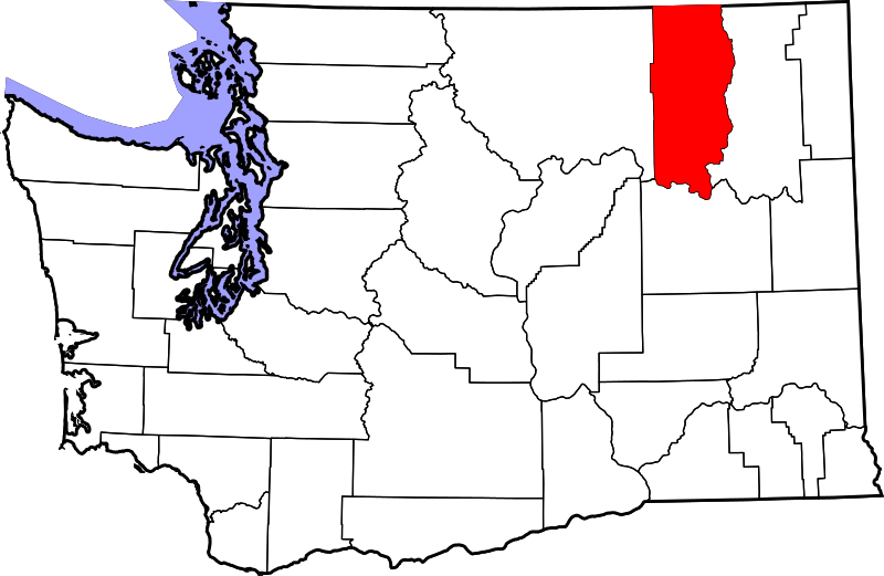 صورة:Map of Washington highlighting Ferry County.svg