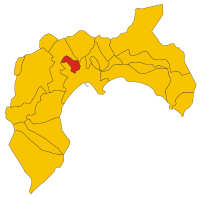 Map of comune of Elmas (metropolitan city of Cagliari, region Sardinia, Italy) - 2016.svg