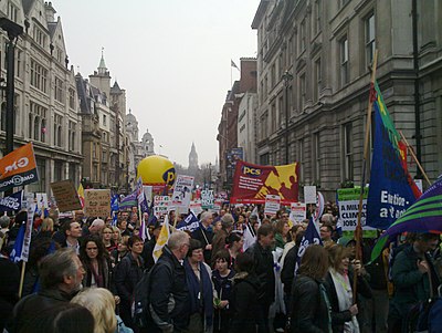 Biểu tình chống cắt giảm chi tiêu ở Luân Đôn 2011
