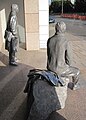 English: Public art at new building of law offices Ogier in Saint Helier, Jersey. Sculptor Mariele Neudecker|Mariele Neudecker: "2.5 Million Light Years and Doppelgänger", in cast aluminium - unveiled 28 July 2010 by Treasury Minister, Senator Philip Ozouf