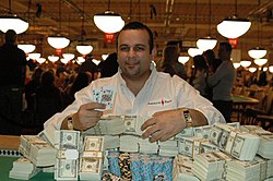 Mark Seif toisen WSOP-voittonsa jälkeen vuonna 2005.