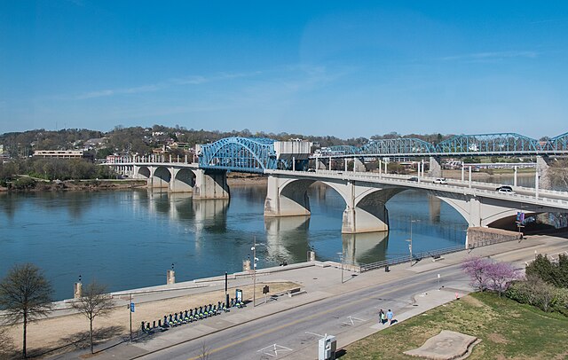 The Tennessee River in downtown Chattanooga