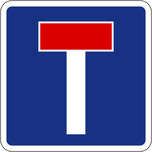 File:Mauritius Road Signs - Information Sign - No through road.svg