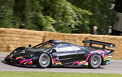 The 1997 F1 GTR of Richard Smith driven by Kenny Brack at Goodwood FoS. McLaren F1 GTR 'Long Tail' Kenny Brack at Goodwood 2014 003.jpg