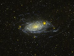M63 en ultraviolet (GALEX).