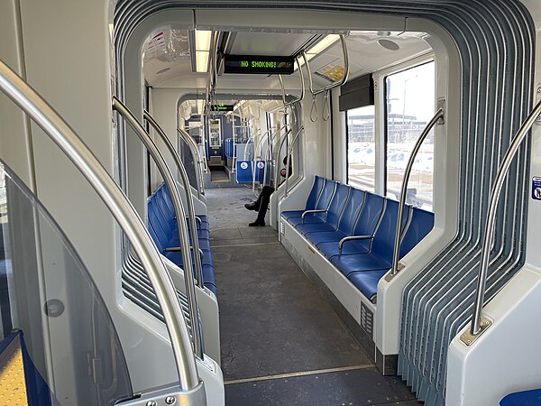 Metro Transit Type III LRV interior