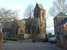 Middlewood church, closed and unused, stands within the new Wadsley Park estate. Middlewood Church.jpg