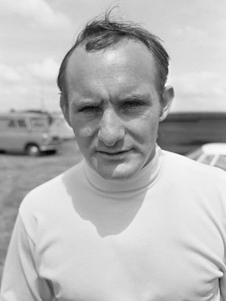 Mike Hailwood (pictured in 1967) won his first out of 9 World Championship titles in the 250cc class in 1961.