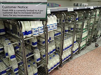 Milk rationing in April 2020 due to COVID-19 impacts Milk rationing in UK 2020 due to COVID-19.jpg