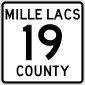 Mille Lacs County 19 MN.svg