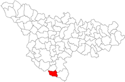 Положај Општине Моравица у округу Тимиш