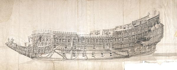 The Morgan-Drawing by Willem van de Velde the Younger
