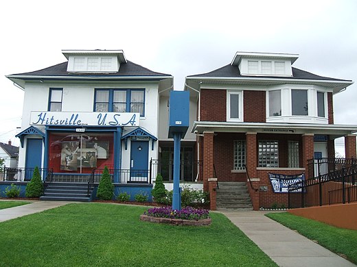 Hitsville USA: de Motownstudio op 2648 West Grand Boulevard in Detroit (Michigan).