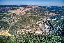 Sorek Wastewater Treatment Plant in Nahal Sorek, near Road 386 and beside Mount Eitan [he] MountEitanSorekWastewaterTreatmentPlantRoad386NahalSorekJan272023 02.jpg