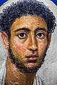 Mummy portrait of a bearded young man from Hawara - München AS 15013 02