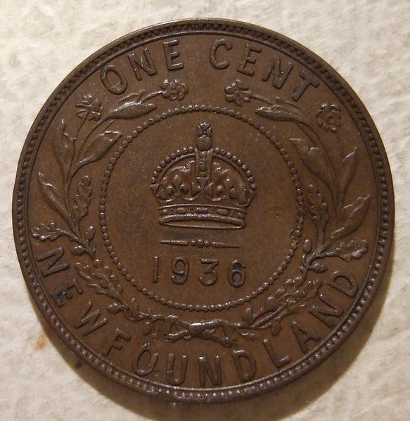 File:NEWFOUNDLAND, GEORGE V -LARGE ONE CENT 1936 a - Flickr - woody1778a.jpg