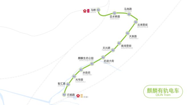 Map of Nanjing Qilin Tram Nanjing Qilin Tram Map.svg