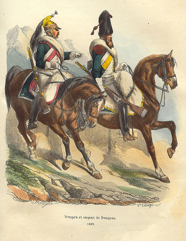 French Dragoons by Hippolyte Bellangé