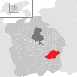 Poloha obce Navis v okrese Innsbruck-vidiek (klikacia mapa)