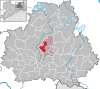 Location of the Nebelschütz community in the Bautzen district