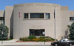 Státní historická společnost Nebraska Bldg centrum od S 1.JPG