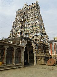 The Gopuram of Nellaiappar Temple Nellaiappar Temple10.jpg