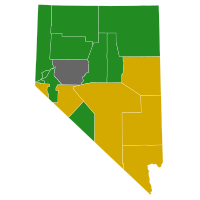 Nevadan Democratic Presidential Caucuses Election Results de Distrikto, 2016.
svg