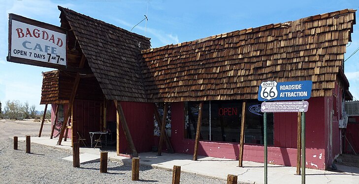 Newberry Springs Bagdad Cafe provided services to the Orange Blossom Mine and the War Eagle Mine California.