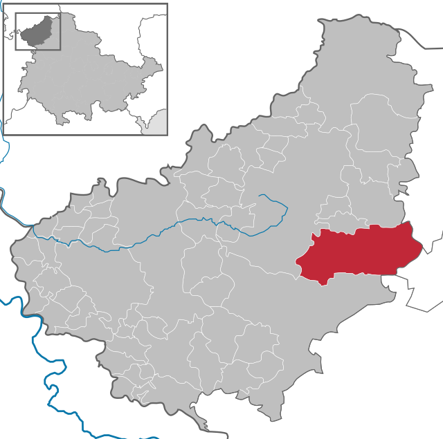 Läget för kommunen Niederorschel i Landkreis Altenburger Land