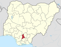 Местоположение Анамбры в Нигерии 