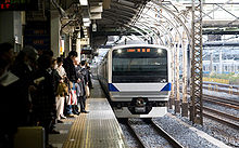 4番線・常磐線下りホーム（2009年11月4日）