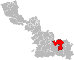 Kanton na mapě departementu Nord