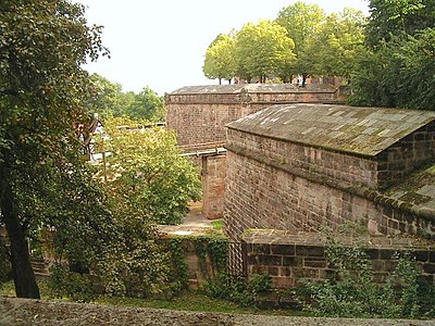 Nuremberg defensive wall north f burggarten bastion f w.jpg