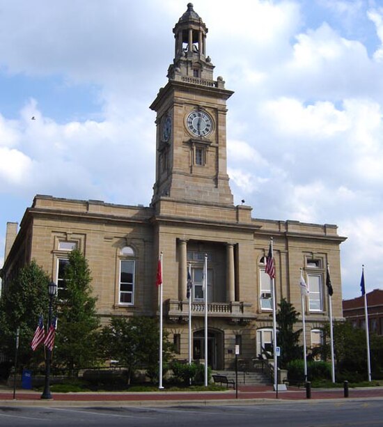 The Huron County Courthouse and Jail in downtown Norwalk