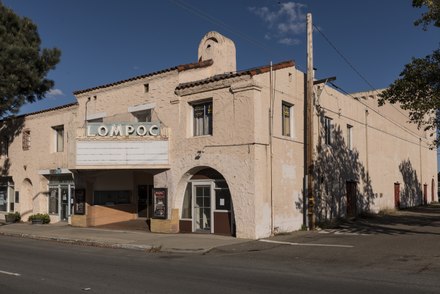The Mission Revival style Lompoc Theatre was built in 1927.