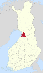 Lage von Oulu in Finnland