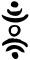 marque de section avec triples croissants en sanscrit shiddam (Unicode)