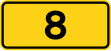 Danish national road number sign