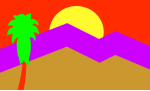 Thumbnail for File:Palm Springs Flag SVG.svg