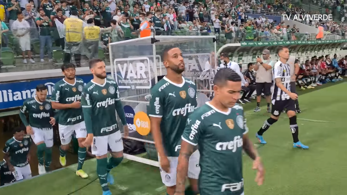 SP - Sao Paulo - 12/21/2022 - FINAL PAULISTA FEMALE 2022, PALMEIRAS X  SANTOS - Santos players lament the defeat at the end of the match against  Palmeiras at the Arena Allianz