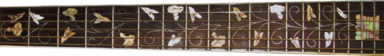 Inlay of decorative parlor guitar