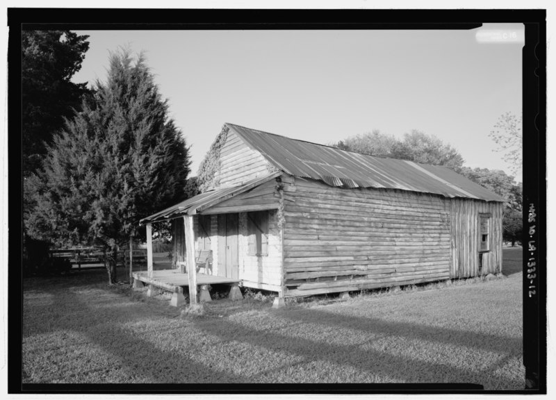 File:Perspective view of the commissary looking from the southwest - Atahoe Plantation, 1843 Bermuda Road, Natchez, Natchitoches Parish, LA HABS LA-1333-12.tif