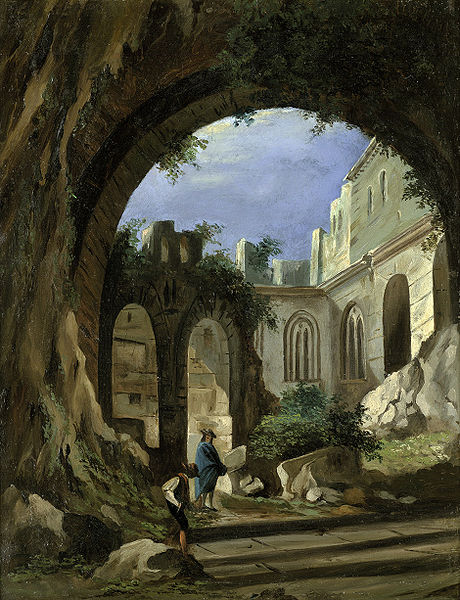 File:Peter Birmann (1758-1844) Monastery ruins in the moonlight.jpg