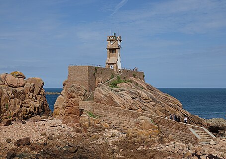 Paon Lighthouse in Île-de-Bréhat (Côtes-d'Armor, France).