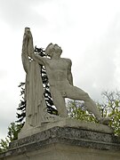Filoctete herido. Escultura del año 1810. Expuesta en el Castillo de Compiègne