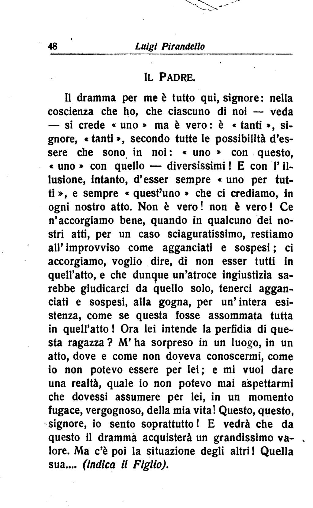 Pagina:Pirandello - Sei personaggi in cerca d'autore, R. Bemporad & figlio,  1921.djvu/56 - Wikisource
